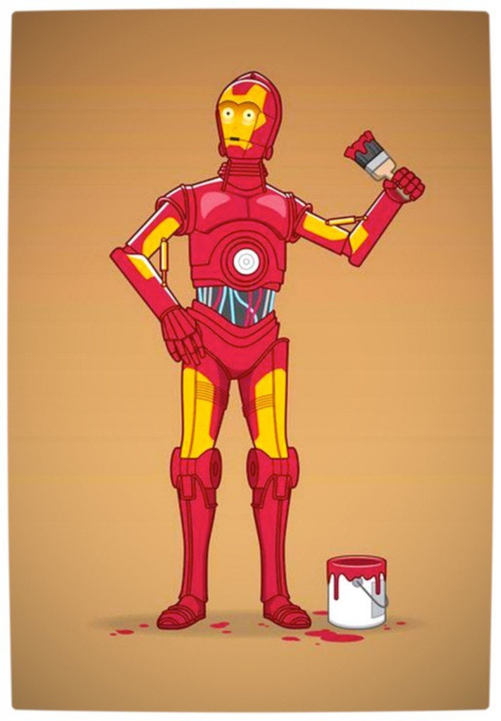 Vamers - Humour - C3PO Wants to be Iron Man