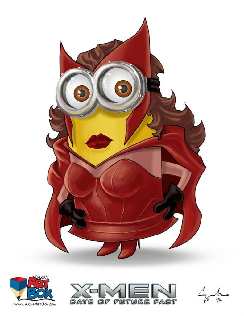 Vamers - Artistry - X-MINIONS Days of Future Past - Despicable Me Minions as X-MEN - Pheonix