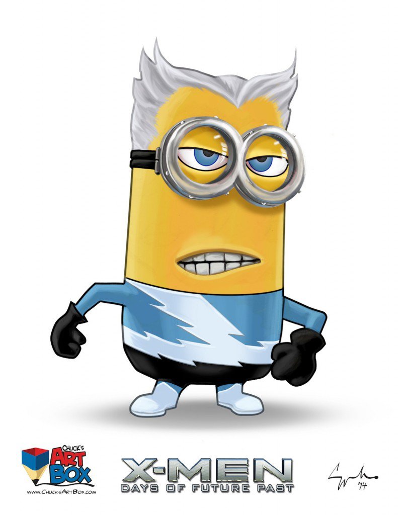 Vamers - Artistry - X-MINIONS Days of Future Past - Despicable Me Minions as X-MEN - Quicksilver