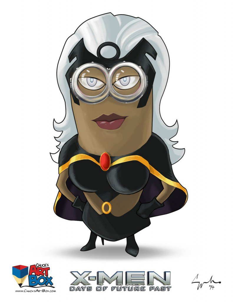 Vamers - Artistry - X-MINIONS Days of Future Past - Despicable Me Minions as X-MEN - Storm