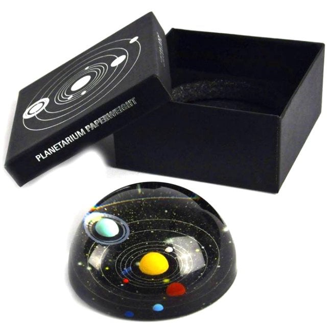 Vamers - Geekmas Gift Guide - Kikkerland Planetarium Paper Weight