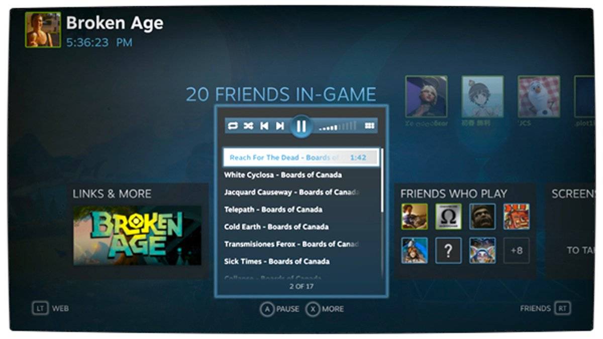 Vamers - FYI - Gadgetology - Valve Reveals Steam Music - Music Player