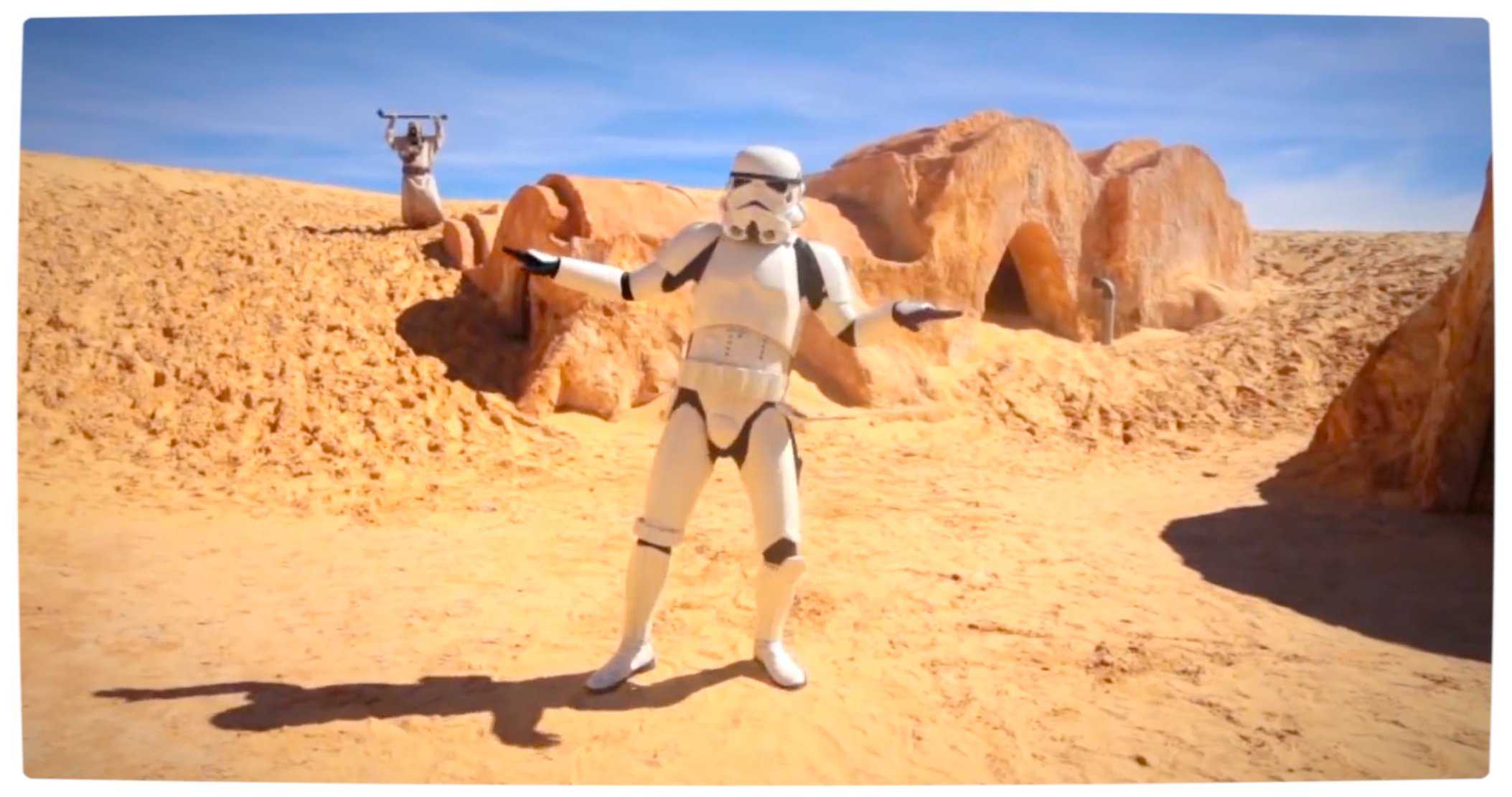 Vamers - Geekosphere - Fandom - Star Wars meets Pharrel Williams in 'Happy (We Are From Tatooine)' - Stormtropper Groove