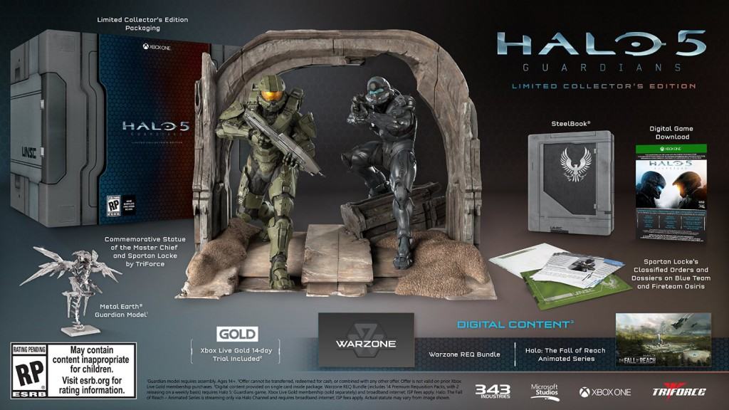 Vamers - FYI - Gaming - Halo 5- Guardians Limited Collector's Edition Detailed and Where to Buy - Halo 5 Guardians Limited Collector's Edition Details