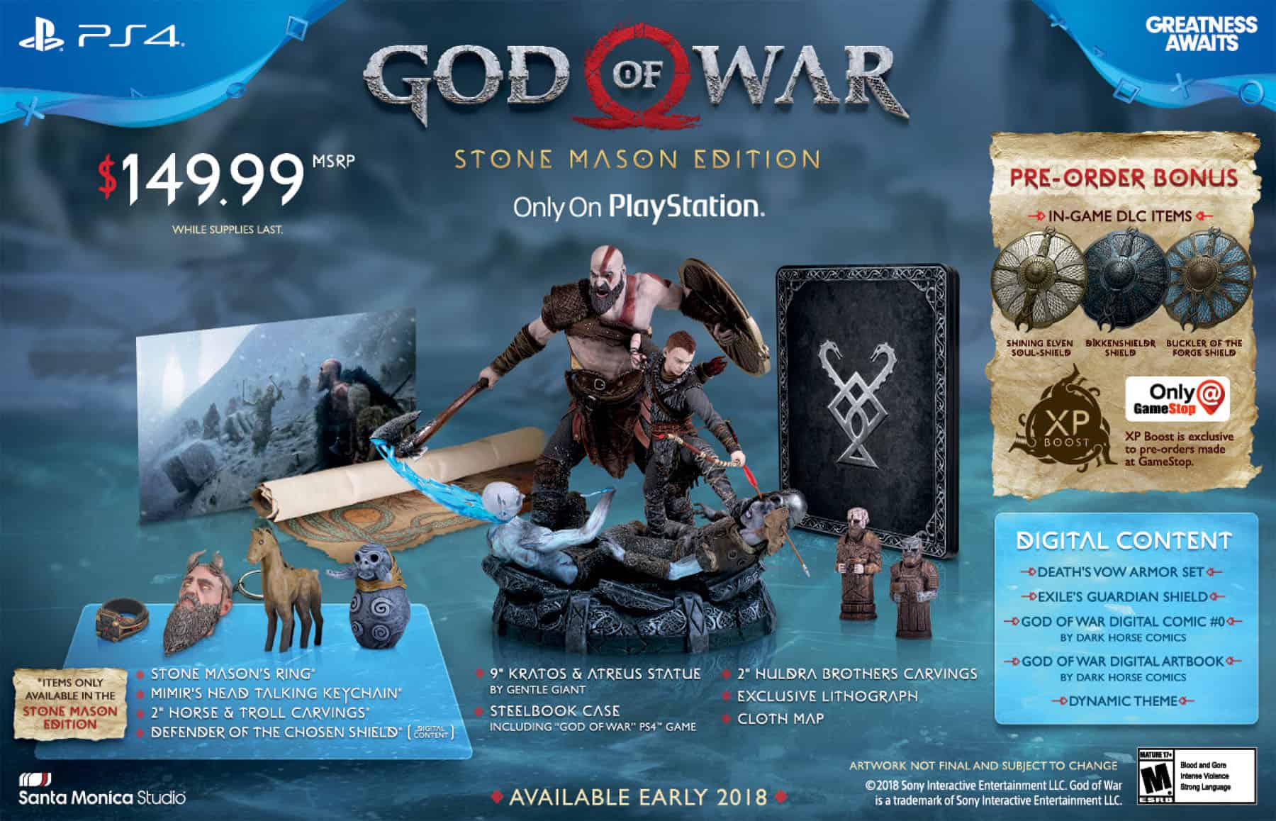 Jeu Ps4 God Of War Edition Collector