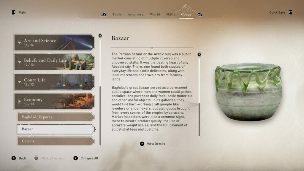 Ubisoft has partnered with several renowned institutions and experts to create a new feature called “History of Baghdad” in Assassin’s Creed Mirage, which will allow players to learn more about the culture, art, science, and politics of ninth century Baghdad and the Abbasid Empire. The feature will include 66 entries illustrated by images of authentic artifacts from various museums and collections around the world.